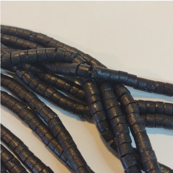 Vintage handmade beaded with silver necklace - Picture 15 of 15